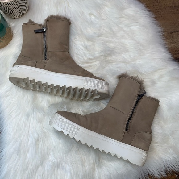 JSlide Faux Furlined Micro Lined Booties - Picture 6 of 7